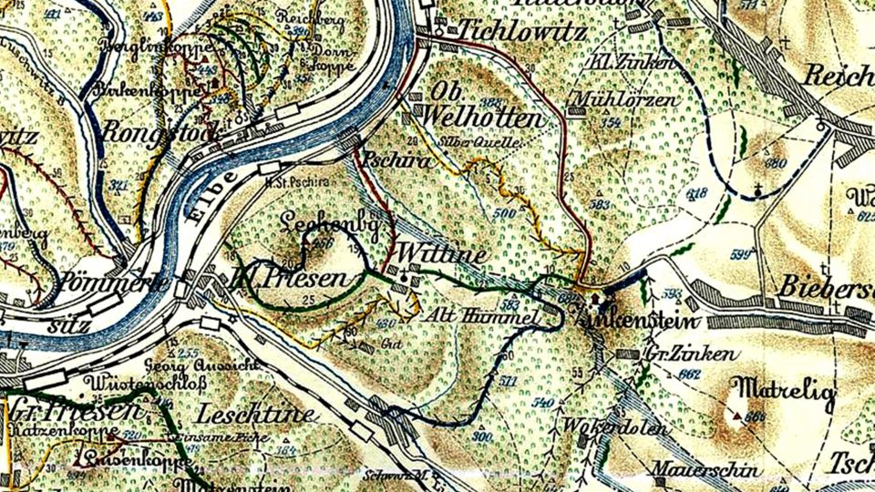 Wittine, mapa, rok 1920, AMUL