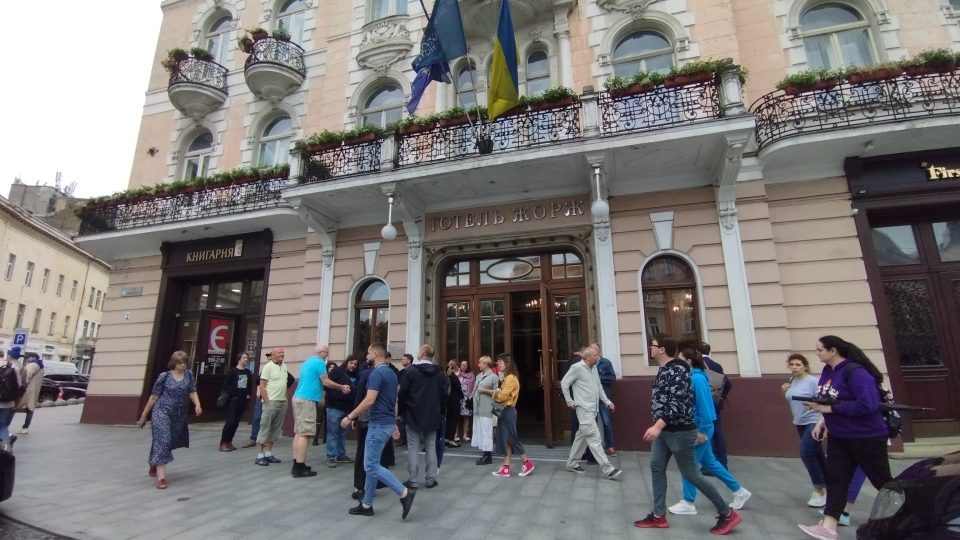 Měsíc autorského čtení ve Lvově, hotel George z éry Rakousko-Uherska