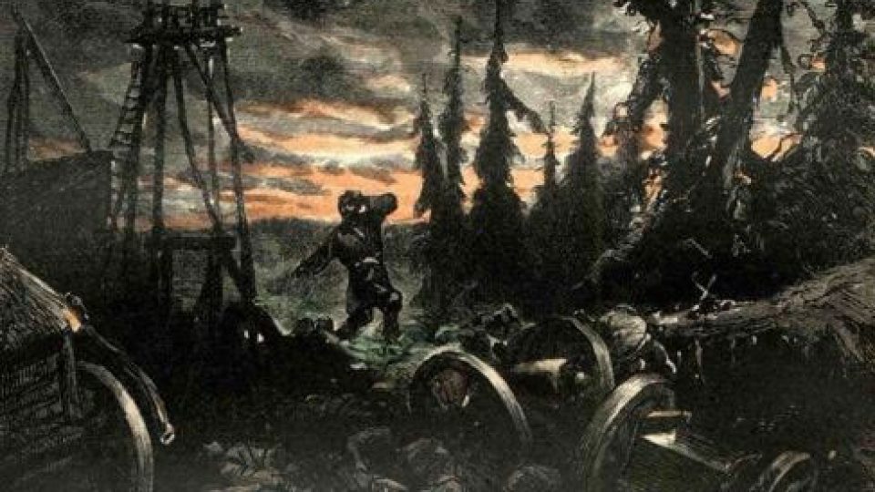 Původní ilustrace k románu Julese Verna Michail Strogov aneb Carův kurýr 