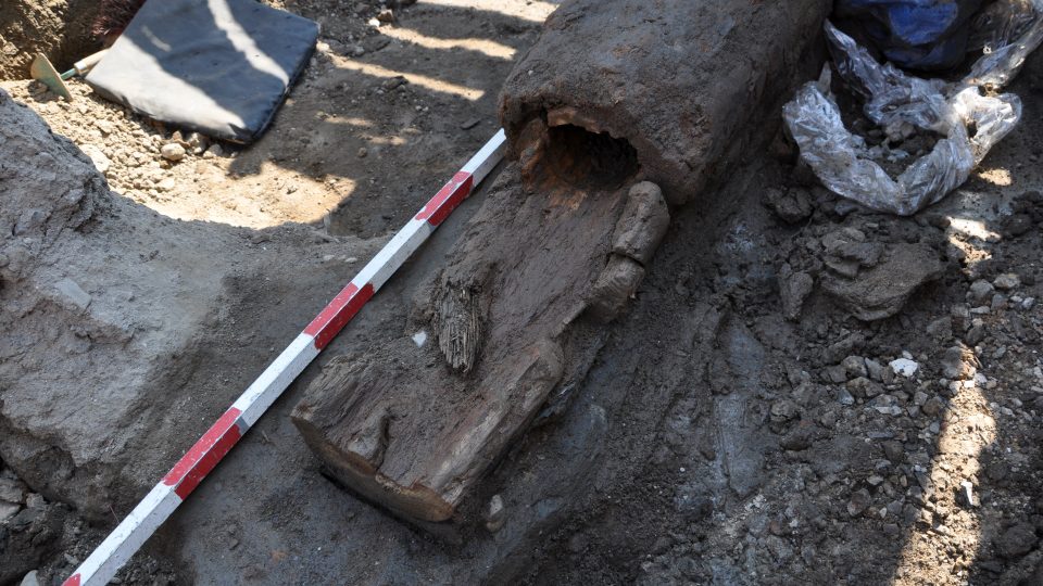 Archeologické práce na Václavském náměstí 2024