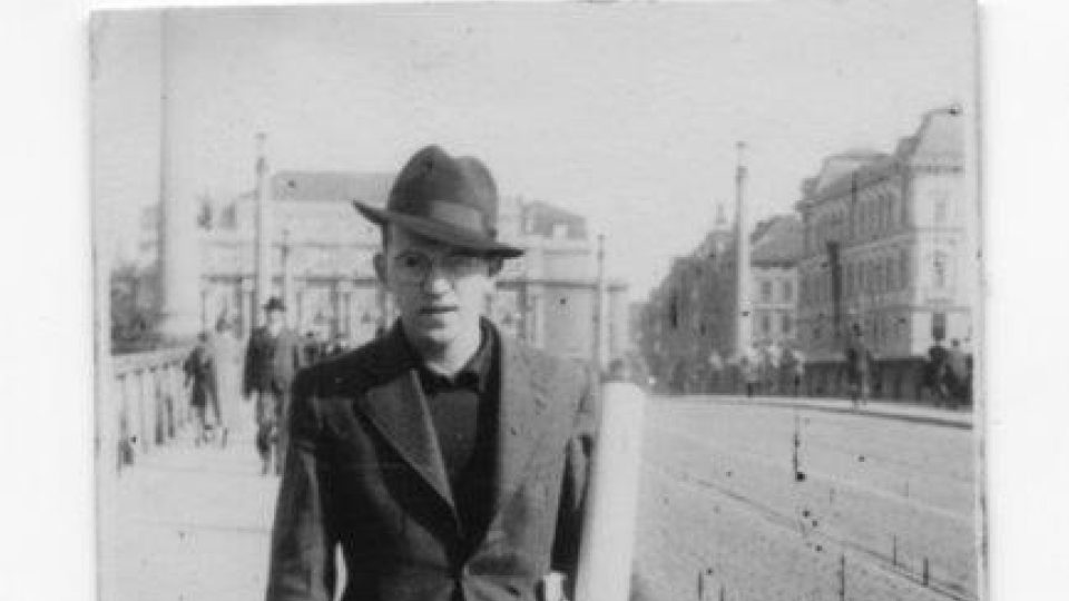 Jan Hanč jako zaměstnanec firmy Pragofruct, zřejmě v druhé polovině třicátých let v Praze