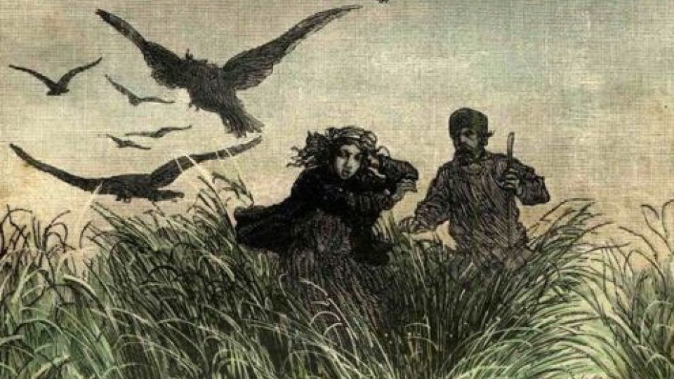 Původní ilustrace k románu Julese Verna Michail Strogov aneb Carův kurýr 