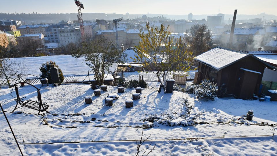 Výhled na Prahu z kolonie Kotlaska