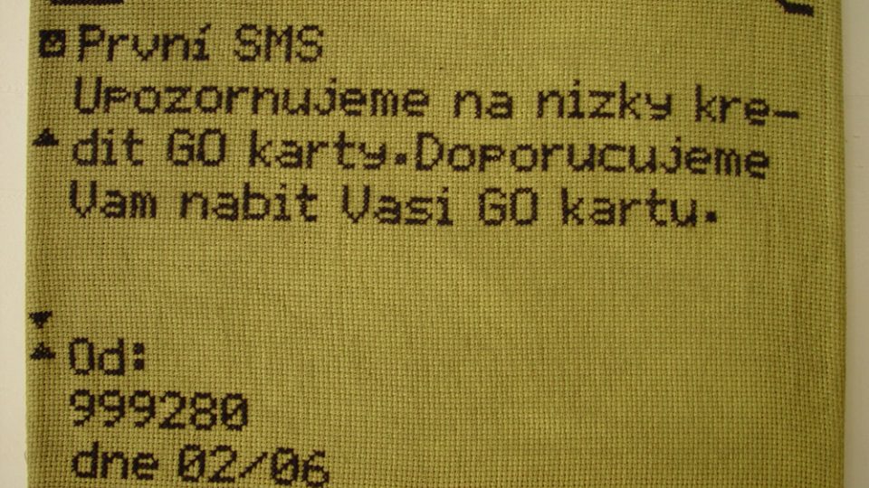 Vendula Chalánková: Vyšívané SMS zprávy