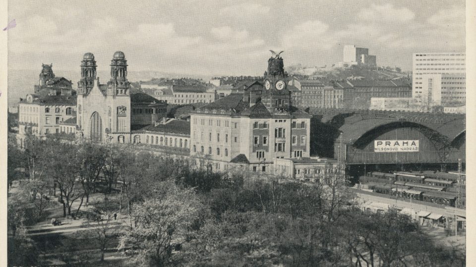 Hlavní nádraží v Praze v roce 1936