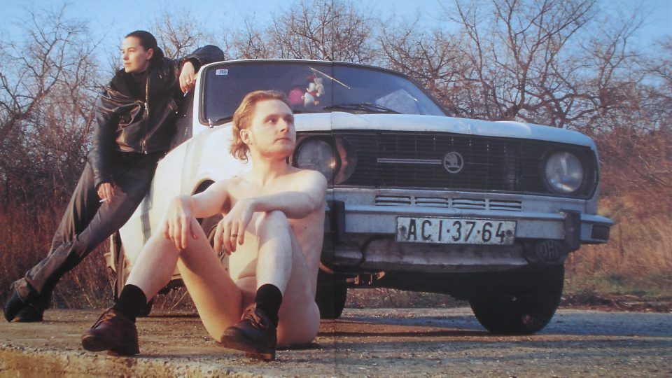 Ivan Mečl a Markéta Othová, dvojstrana časopisu Divus, 1995