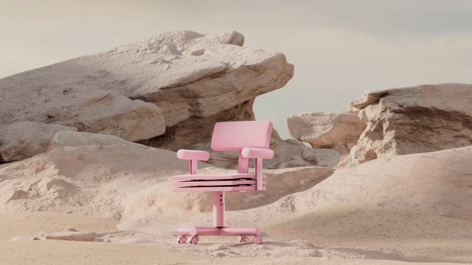 Virtuální židle ABBA argentinského designéra Andrése Reisingera