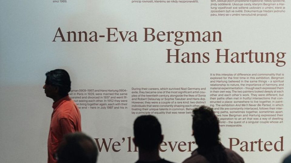 Anna-Eva Bergman & Hans Hartung: A nic nás nerozdělí, vernisáž | foto: Jan Malý, Kunsthalle Praha Anna-Eva Bergman & Hans Hartung: A nic nás nerozdělí, vernisáž