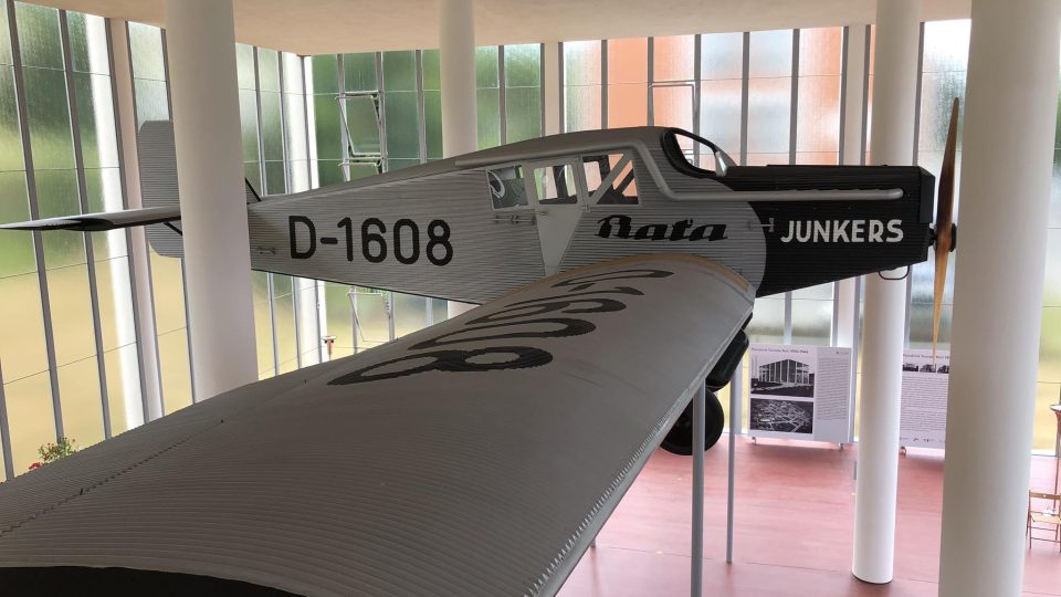 Památník Tomáše Bati, letadlo Junkers F13