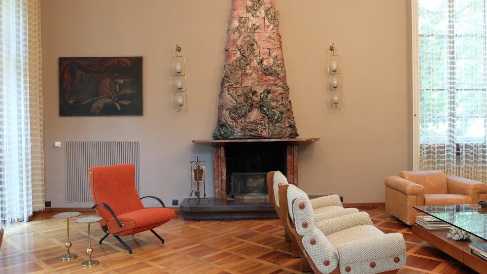 Villa Borsani ve Varedu, designér Osvaldo Borsani