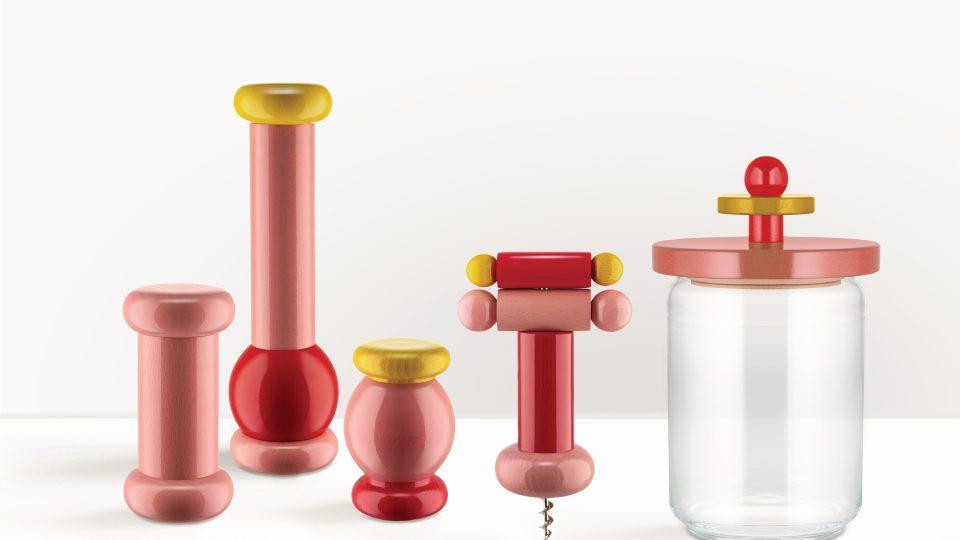 Alessi 100 Values Collection, Sottsass collection, design ETTORE SOTTSASS