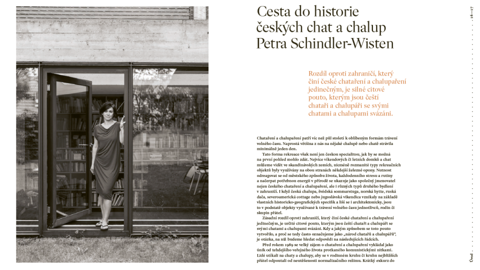 Chaty: architektura za branou každodennosti Kniha věnovaná fenoménu českého chataření a chalupaření | Petra Schindler-Wisten