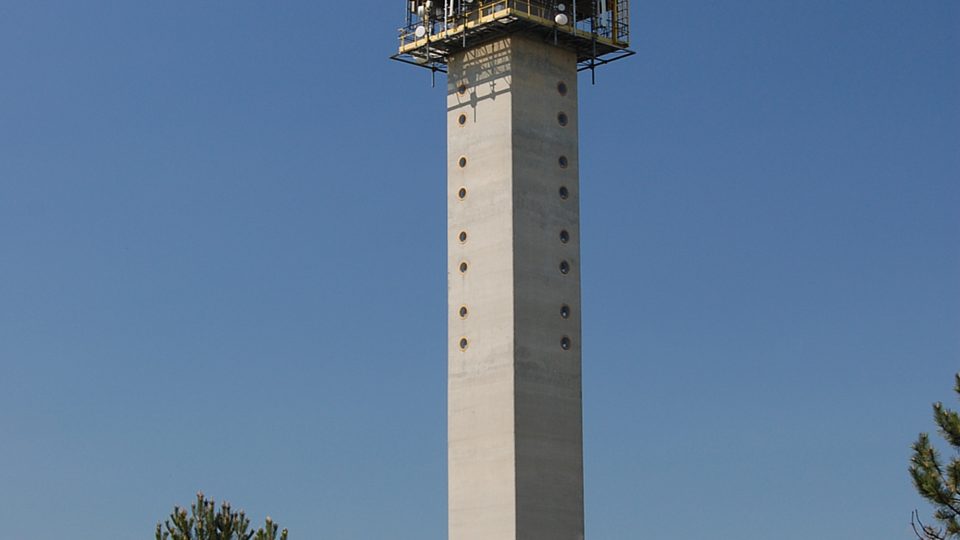 Karel Hubáček a Zdeněk Patrman, Radarová věž meteorologické observatoře v Praze-Libuši, 1974–1976