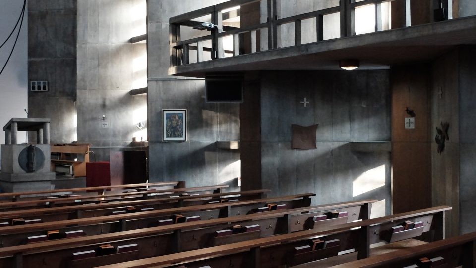 Kostel Sv. Anselma v Tokiu, architekt Antonín Raymond