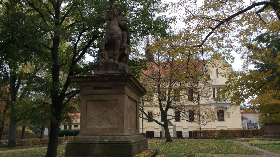 Vyšehrad, původní socha sv. Václava z Václavského náměstí