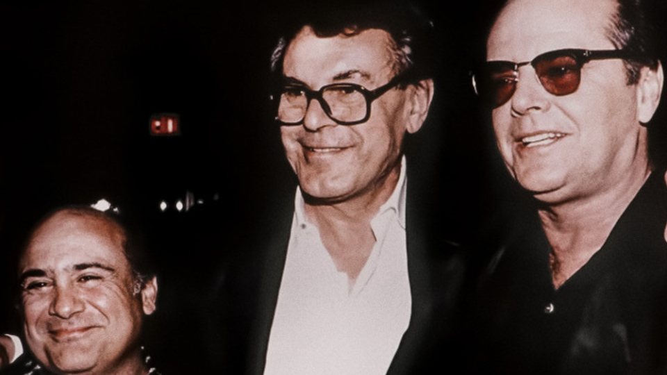 Danny DeVito, Miloš Forman a Jack Nicholson