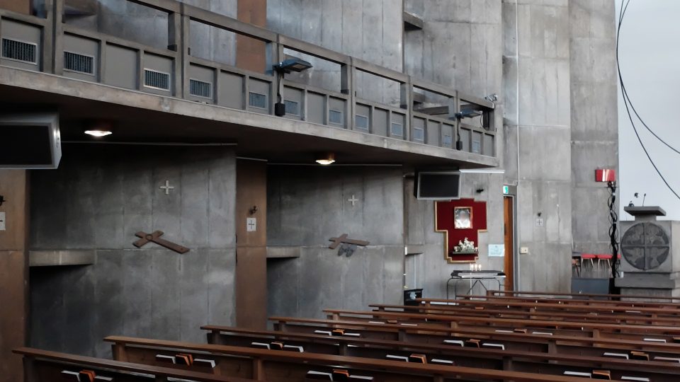 Kostel Sv. Anselma v Tokiu, architekt Antonín Raymond
