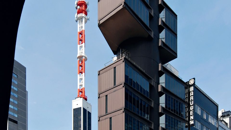 Tiskové a vysílací centrum v Šizuoce, Tange Kenzō, Tokio, 1967