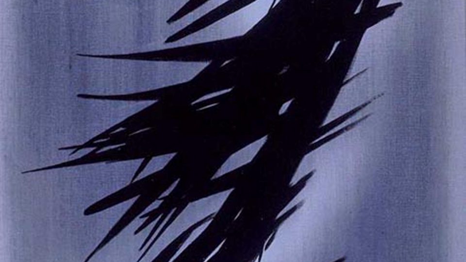 Hans Hartung T1958-3, 1958, Oil on canvas, 92 × 73 cm | foto: Fondation Hartung-Bergman, Kunsthalle Praha Hans Hartung T1958-3, 1958, Oil on canvas, 92 × 73 cm