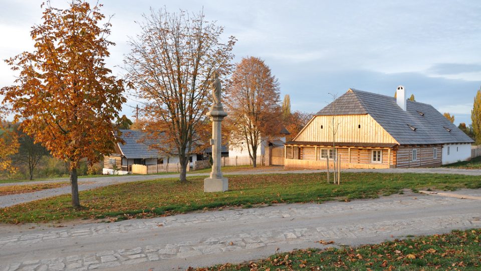 Náves ve skanzenu Kouřim