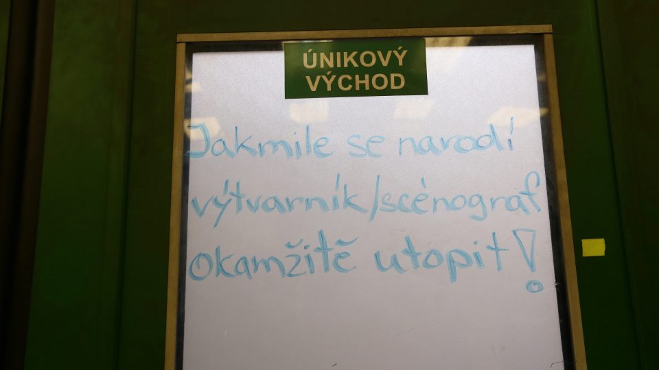 Divadlo J. K. Tyla v Plzni. Vzkaz z výrobny jevištních dekorací, 2014