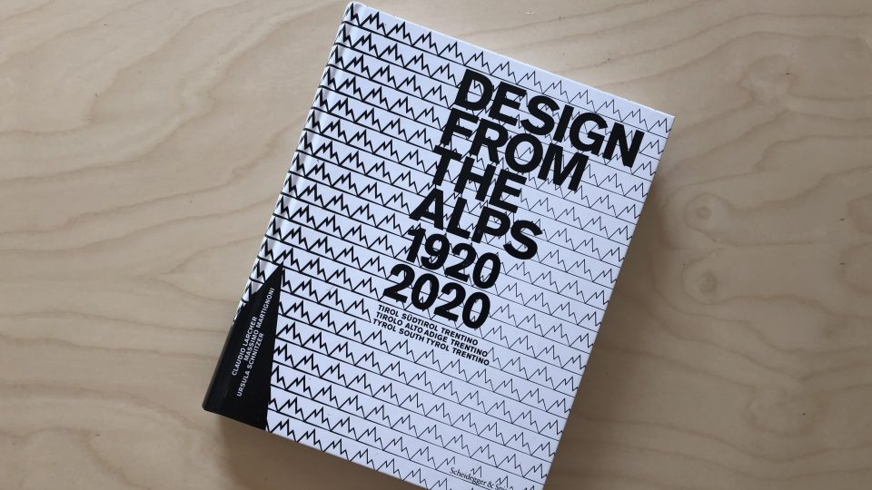 Přebal publikace Design from the Alps 1920–2020