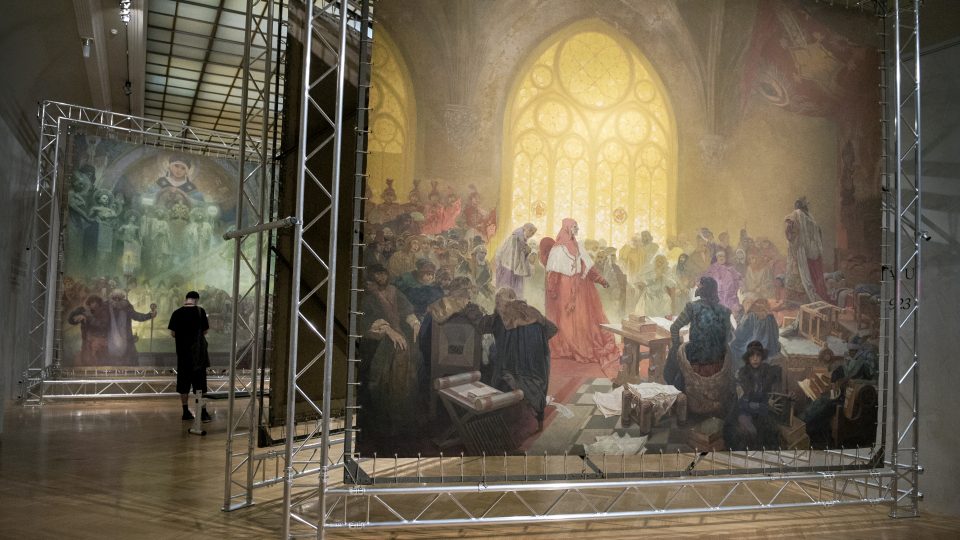 Alfons Mucha, Slovanská epopej, Obecní dům