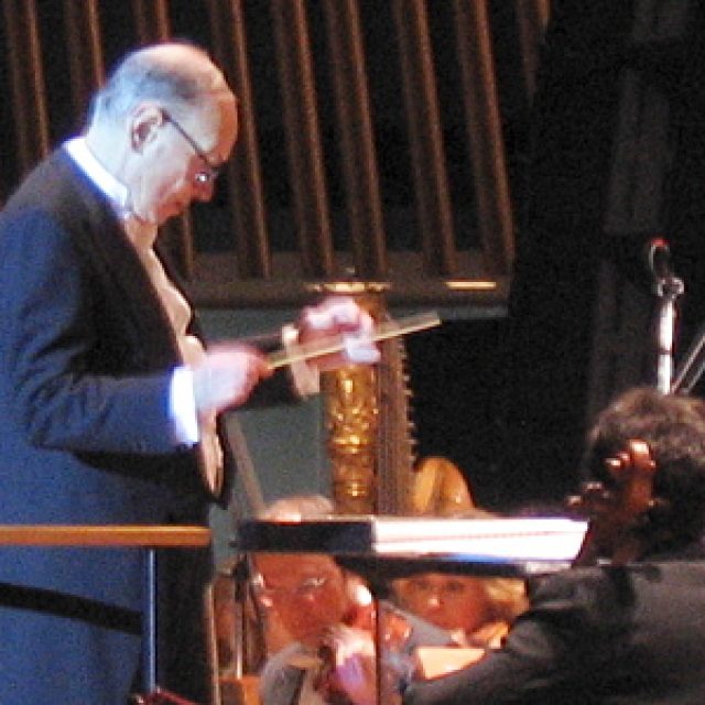 Ennio Morricone při koncertu v roce 2007 | foto: licence Creative Commons Attribution 2.0 Generic,  Jake Setlak