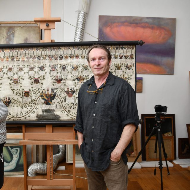 Jarmila Franková a David Frank v restaurátorském ateliéru | foto: Tomáš Vodňanský,  Český rozhlas