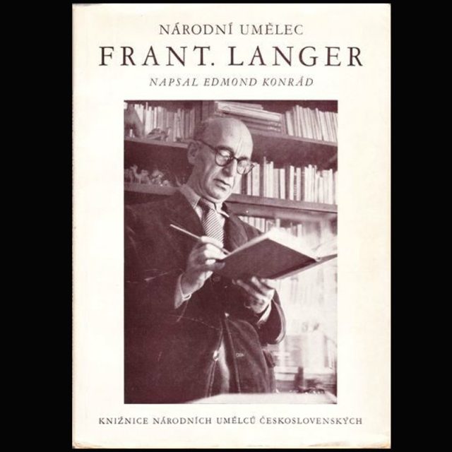 Obálka knihy Edmond Konrád - Národní umělec František Langer,  Vydavatelství Ministerstva informací,  Praha,  1949 | foto:  Vydavatelství Ministerstva informací