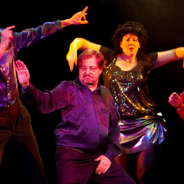 Herci Divadla Sklep Milan Šteindler a David Vávra během představení v roce 2011 | foto: Profimedia