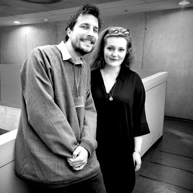 Dominik Migač a Karolína Plicková v ArtCafé | foto: Anna Mašátová,  Český rozhlas