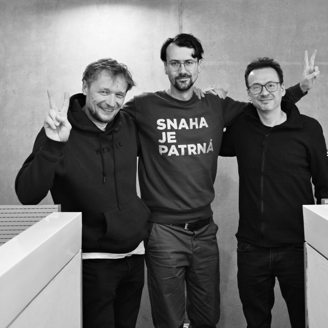 David Čálek,  Ondřej Cihlář a Benjamin Tuček | foto: Jana Mikolášková,  Český rozhlas