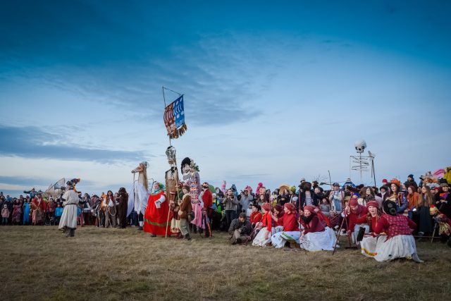 Specifický ráz roztockému masopustu udávají především masky a loutky,  které jsou výtvarně velmi výrazné a svébytné. | foto: Jakub Souček,  archiv Jakuba Součka