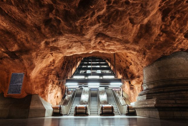 Stockholmské metro | foto: Fotobanka Unsplash