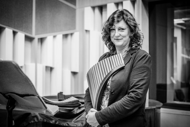 Liselotte Rokyta,  hráčka na Panovu flétnu | foto: Vojtěch Havlík,  Český rozhlas