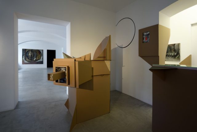 Daniel Pitín,  pohled na instalaci Barokní kancelář | foto: galerie Hunt Kastner
