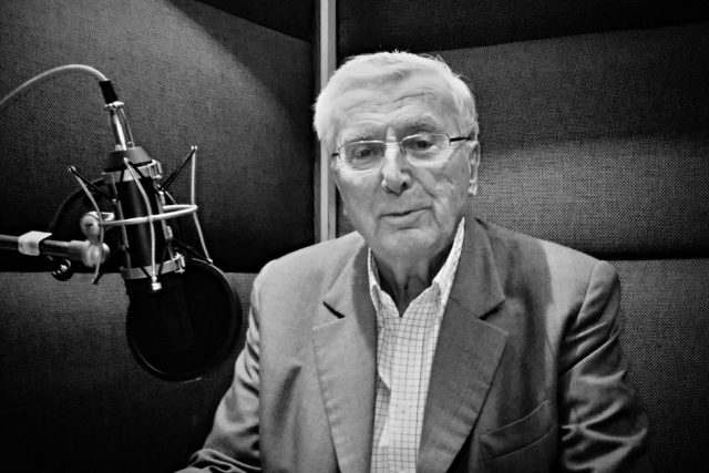 Antonín Přidal v brněnském rozhlasovém studiu | foto: Michal Bureš,  Český rozhlas