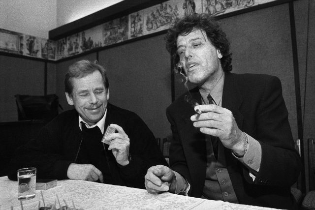Václav Havel a Tom Stoppard | foto: Ondřej Němec,  Knihovna Václava Havla