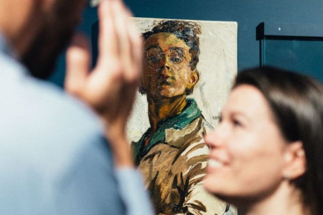 Anna-Eva Bergman & Hans Hartung: A nic nás nerozdělí,  vernisáž | foto: Jan Malý,  Kunsthalle Praha