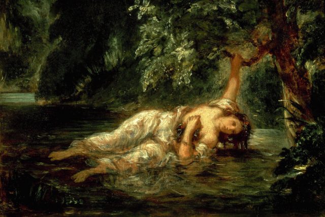 Eugene Delacroix: Smrt Ofélie,  1844 | foto: Profimedia