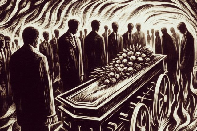 Mrtvému rakví budu já. Funerální féerie života a smrti | foto: Public domain,  AI