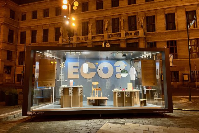 Výstava ECO? na Mariánském náměstí v Praze | foto: Tomáš Sacher,  Česká centra