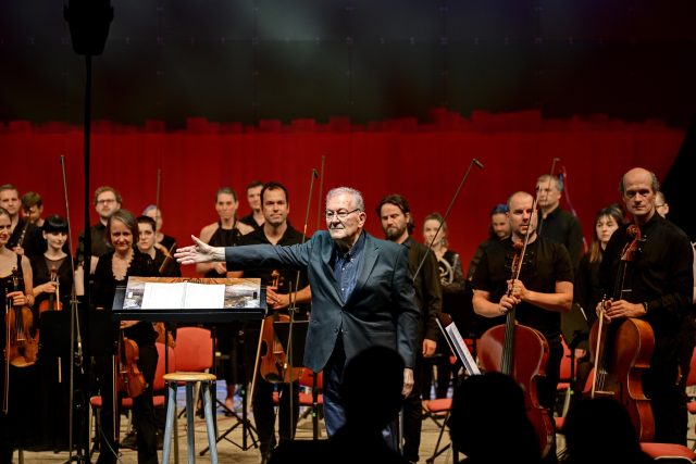 Petr Kotík,  ONO - Ostrava New Orchestra a Ostravská banda | foto: Martin Popelář,  Ostravské centrum nové hudby