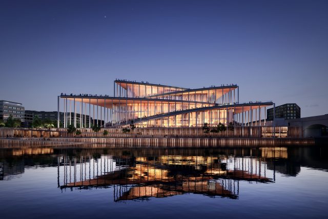 Hlavními uživateli Vltavské filharmonie budou Symfonický orchestr hl. m Prahy FOK a Česká filharmonie | foto: Bjarke Ingels Group  (BIG) / CAMP – Centrum architektury a městského plánování