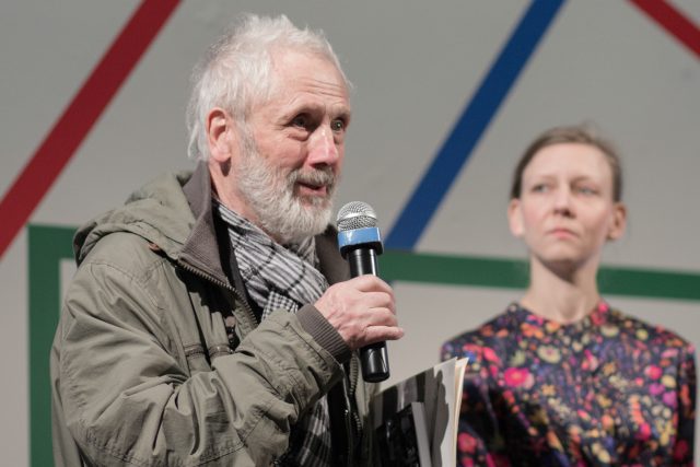 Kurt Gebauer na tiskové konferenci k výstavě | foto: Hana Fikerová,  Národní galerie v Praze