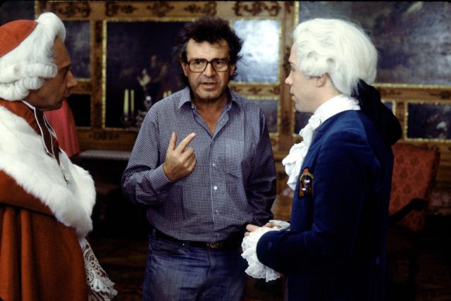 Natáčení filmu Amadeus,  Miloš Forman,  1984 | foto: Profimedia