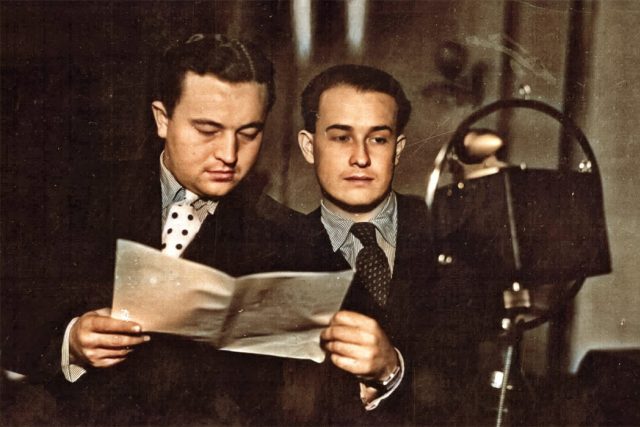 Jan Werich a Jiří Voskovec | foto: Archivní a programové fondy Českého rozhlasu