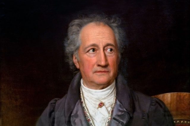 Johann Wolfgang Goethe na portrétu J. K. Stielera v roce 1828 | foto: Fotobanka Profimedia