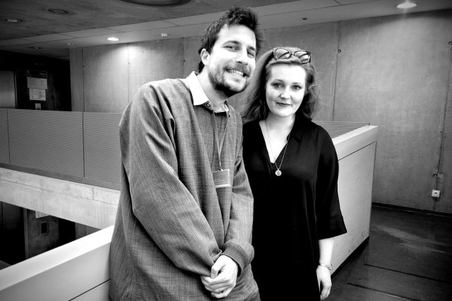 Dominik Migač a Karolína Plicková v ArtCafé | foto: Anna Mašátová,  Český rozhlas